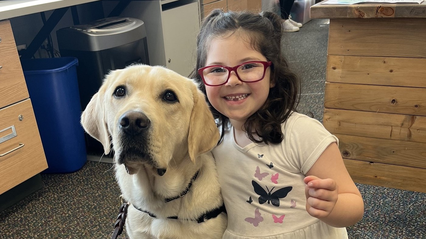 BUDDY, OUR THERAPY DOG, CAME TO SCHOOL!!